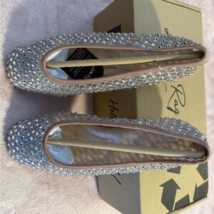 Raye Women's Sparkling Silver Flats